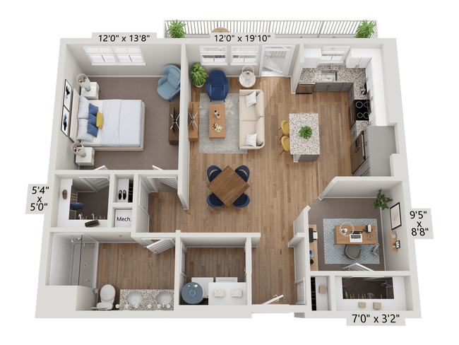 A4 - Opal 7206 floor plan